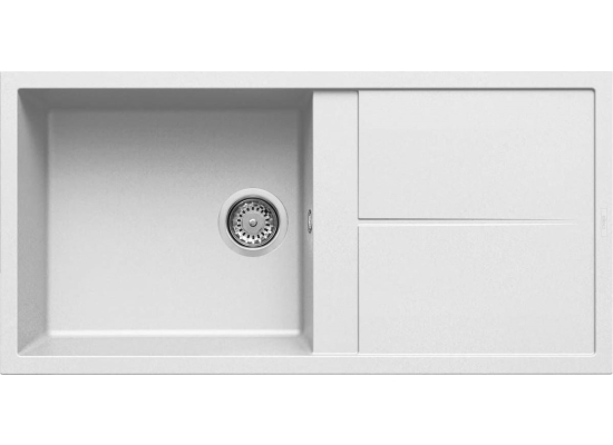 Zlew ELLECI UNICO 480 white (K96) KERATEK (LKU48096) *** zamów wycięcie otworów GRATIS ***