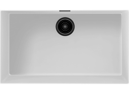 Zlew ELLECI ZEN 130 LE white (K96) KERATEK | Limited Edition (LKZ13096BKM)
