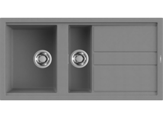 Zlew ELLECI BEST 475 titanium (M73) METALTEK (LMB47573) *** zamów wycięcie otworów GRATIS ***
