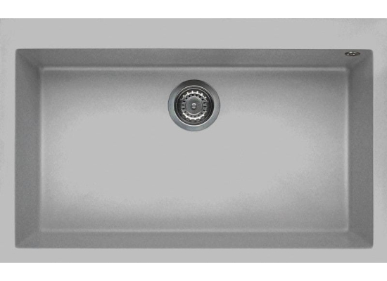 Zlew ELLECI QUADRA 130 aluminium (M79) METALTEK (LMQ13079) *** zamów wycięcie otworów GRATIS ***