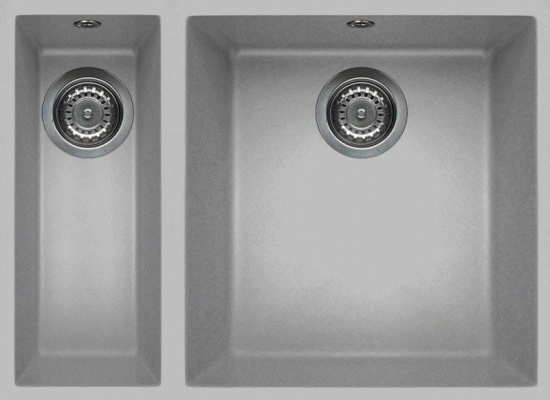 Zlew ELLECI QUADRA 150 BSO aluminium (M79) METALTEK (LMQ15079BSO)