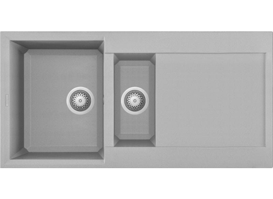 Zlew ELLECI EASY 475 aluminium (M79) METALTEK (LMY47579) *** zamów wycięcie otworów GRATIS ***
