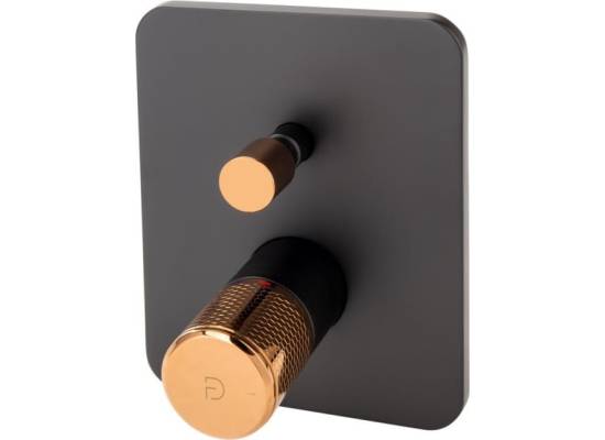 Fdesign ARDESIA FD1-ARD-7P-25 czarny + różowe złoto (miedź)