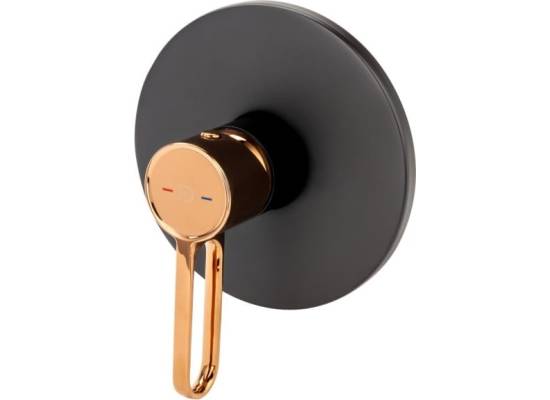 Fdesign ZAFFIRO FD1-ZFR-7PA-25 czarny + różowe złoto (miedź)
