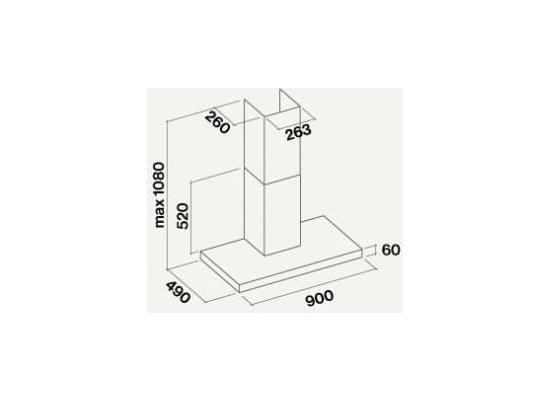 __RABAT_10%__ Okap przyścienny FALMEC PLANE BLACK 90 czarny | 800 m3/h |__5_LAT_GWARANCJI__|