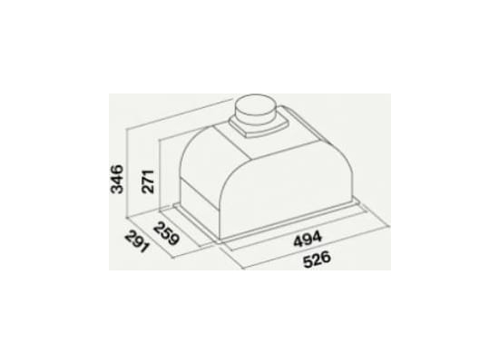 _dodatkowy RABAT %_|_wysyłka 24H*_| Okap do zabudowy FALMEC BUILT-IN MAX EVO 50 czarny | 600 m3/h | 5 lat gwarancji |
