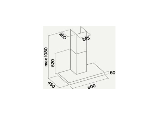 __RABAT_10%__ Okap przyścienny FALMEC MERCURIO EVO 60 inox | 600 m3/h |__5_LAT_GWARANCJI__|