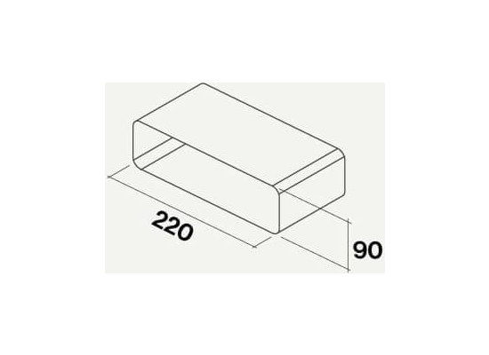 Łącznik FALMEC do rur prostokątnych 220x90mm (KACL.356)