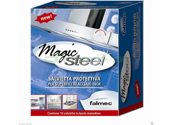 Serwetki FALMEC MAGIC STEEL do czyszczenia stali inox | 10 sztuk (KACL.815)