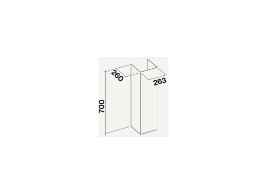 Przedłużenia komina FALMEC H=700mm inox do LINE (KACL.510#I)