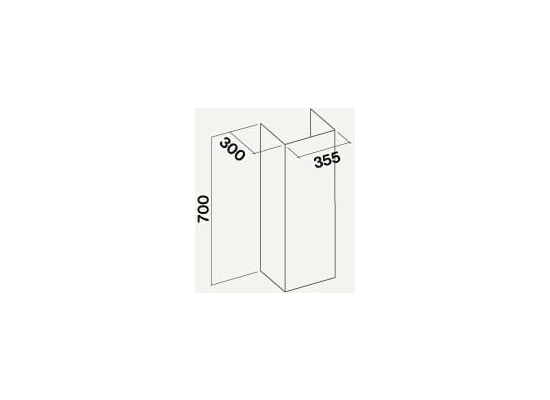 Przedłużenia komina FALMEC H=700mm inox do HORIZON (KACL.570#I)