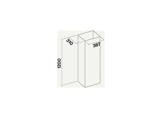 Przedłużenia komina FALMEC H=1200mm inox do HORIZON ISOLA (KACL.572#I)