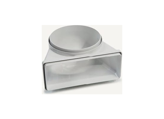 Kolanko FALMEC okrągłe fi 125mm x prostokątne 150x70mm (KACL.387)