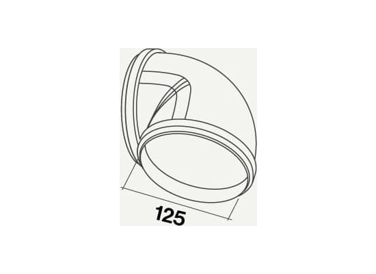 Kolanko FALMEC okrągłe 90 stopni x fi 125mm (KACL.390)
