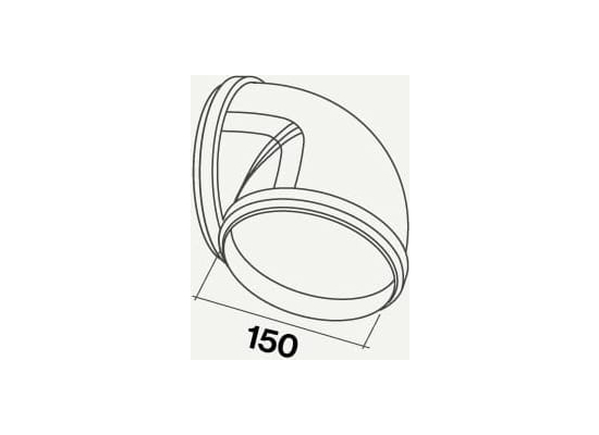 Kolanko FALMEC okrągłe 90 stopni x fi 150mm (KACL.391)