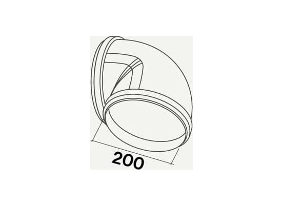 Kolanko FALMEC okrągłe 90 stopni x fi 200mm (KACL.341)