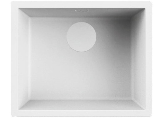 Zestaw FALMEC | zlew ISEO CERAMIX 50 + bateria ISEO CORNER | WHITE (biały mat)