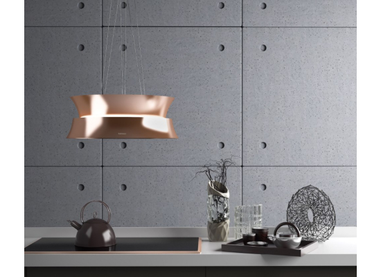 _dodatkowy RABAT %_|_wysyłka 24H*_| Okap wyspowy FALMEC DAMA Circle.Tech ISOLA 60 gunmetal (czarny-brązowy) | 600 m3/h | 5 lat gwarancji |