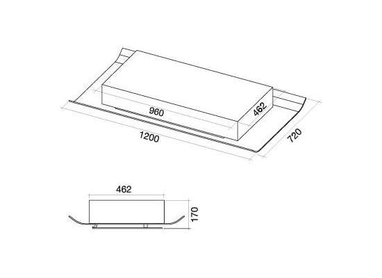 | PRODUKT ARCHIWALNY | Okap sufitowy FALMEC CIELO 120 biały | 600 m3/h | z pilotem |__5_LAT_GWARANCJI__|