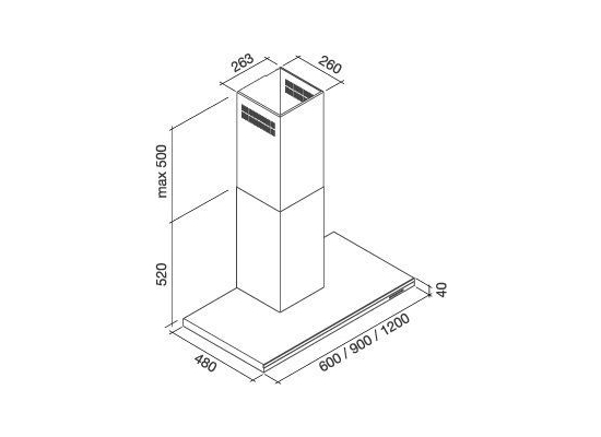 _dodatkowy RABAT %_|_wysyłka 24H*_| Okap przyścienny FALMEC LUMEN 60 inox | 800 m3/h | 5 lat gwarancji |