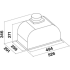 _dodatkowy RABAT %_|_wysyłka 24H*_| Okap do zabudowy FALMEC BUILT-IN MAX EVO 50 inox | 600 m3/h | 5 lat gwarancji |