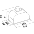 _dodatkowy RABAT %_|_wysyłka 24H*_| Okap do zabudowy FALMEC BUILT-IN MAX EVO 50 biały | 600 m3/h | 5 lat gwarancji |