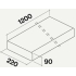 Rura sztywna FALMEC prostokątna 220x90x1200mm (KACL.352)