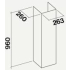 __RABAT_10%__ Przedłużenia komina FALMEC H=960mm inox fasteel do LINE