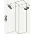 __RABAT_10%__ Przedłużenia komina FALMEC H=1200mm inox fasteel do SYMBOL ISOLA