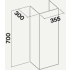 Przedłużenia komina FALMEC H=700mm inox do HORIZON (KACL.570#I)