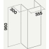 Przedłużenia komina FALMEC H=960mm inox do HORIZON (KACL.571#I)