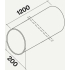 Rura sztywna FALMEC okrągła fi 200x1200mm (KACL.340)