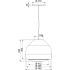 _dodatkowy RABAT %_|_wysyłka 24H*_| Lampa FALMEC SOPHIE 54 miedź antyczna | 54cm (KACL.163#A4F)