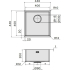 _dodatkowy RABAT %_| Zlew FALMEC COMO INOX 40-U stal szczotkowana (podwieszany) (SCO4000U.00#SSF)