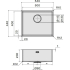 _dodatkowy RABAT %_|_wysyłka 24H*_| Zlew FALMEC COMO INOX 50-U stal szczotkowana (podwieszany) (SCO5000U.00#SSF)