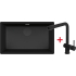 _wysyłka 24H*_| Zestaw FALMEC | zlew ISEO CERAMIX 70 + bateria ISEO CORNER | BLACK (czarny mat)