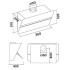_dodatkowy RABAT %_|_wysyłka 24H*_| Okap przyścienny FALMEC FLIPPER 85 czarny matowy | 800 m3/h | 5 lat gwarancji |