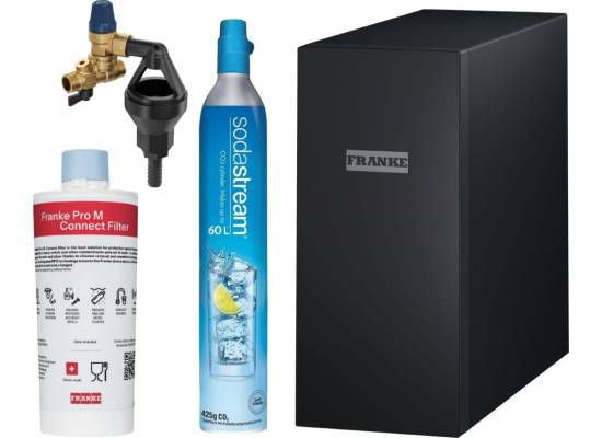 System filtracji FRANKE 6w1 Mythos WATER HUB ALL IN ONE z bateria stal szczotkowana INOX (160.0708.955)
