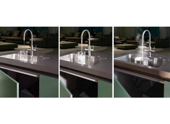 System filtracji FRANKE 6w1 Mythos WATER HUB ALL IN ONE z bateria stal szczotkowana INOX (160.0708.955)