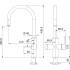 System filtracji FRANKE 6w1 Mythos WATER HUB ALL IN ONE z bateria stal szczotkowana INOX (160.0708.955)