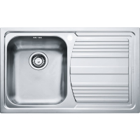Zlew FRANKE Logica LLX 611-79 stal SZCZOTKOWANA (komora LEWA) (101.0085.772) *** zamów wycięcie otworów GRATIS ***
