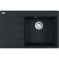 Zlew FRANKE Centro CNG 611-78 TL (komora PRAWA) czarny mat (114.0633.138) *** zamów wycięcie otworów GRATIS ***