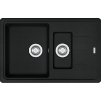 Zlew FRANKE Basis BFG 651-78 czarny mat (114.0676.284) *** zamów wycięcie otworów GRATIS ***