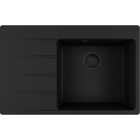 Zlew FRANKE Centro CNG 611-78 TL (komora PRAWA) czarny mat BLACK EDITION (114.0693.564) *** zamów wycięcie otworów GRATIS ***