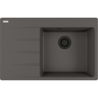 Zlew FRANKE Centro CNG 611-78 TL (komora PRAWA) łupkowy szary BLACK EDITION (114.0738.001) *** zamów wycięcie otworów GRATIS ***