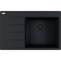 Zlew FRANKE Centro CNG 611-78 TL (komora PRAWA) onyx BLACK EDITION (114.0740.848) *** zamów wycięcie otworów GRATIS ***