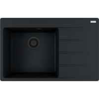 Zlew FRANKE Centro CNG 611-78 TL (komora LEWA) onyx BLACK EDITION (114.0740.849) *** zamów wycięcie otworów GRATIS ***