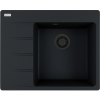 Zlew FRANKE Centro CNG 611-62 TL (komora PRAWA) onyx BLACK EDITION (114.0740.850) *** zamów wycięcie otworów GRATIS ***