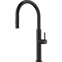 Bateria FRANKE PESCARA J PULL-OUT SPRAY czarna stal szczotkowana (115.0741.695)