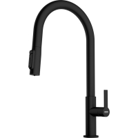 Bateria FRANKE MARIS SLIM CLEAR WATER J PULL-OUT czarny mat (120.0730.911)